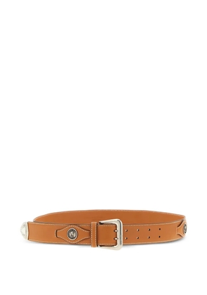 Ermanno Scervino metal-coin leather belt - Brown