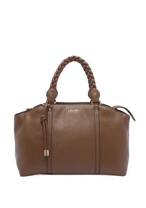 LIU JO braided-handle handbag - Brown