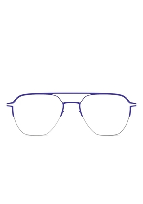 Mykita double-bridge pilot-frame glasses - Black