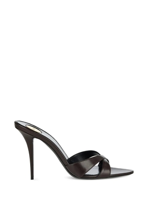Saint Laurent Kirat leather sandals - Brown