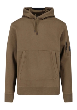 C.P. Company logo-print hoodie - Green