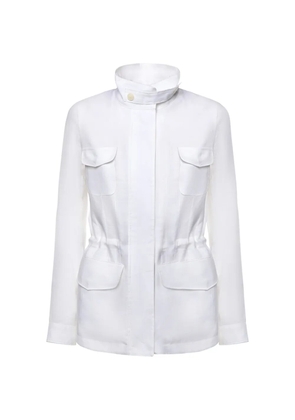 Loro Piana collared front-pockets jacket - White
