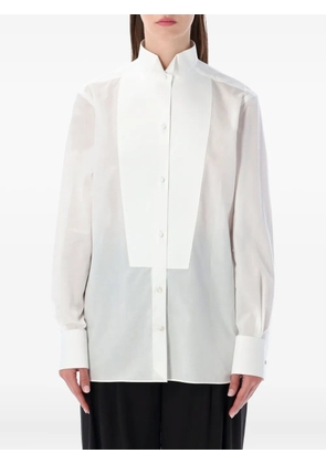 TOM FORD bib-detailed shirt - White