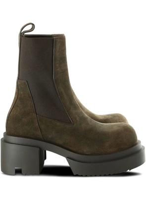 Rick Owens 70mm Beatle Bogun platform Chelsea boots - Brown