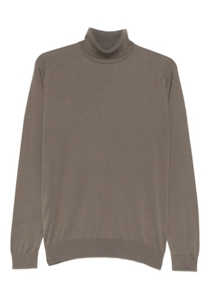 John Smedley Hawley roll-neck top - Neutrals