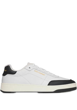 Saint Laurent SL/61 leather panelled sneakers - White