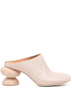 Uma Wang 75mm Stone mules - Neutrals