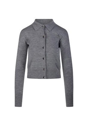 Max Mara collared buttoned cardigan - Grey