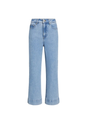 Cinq A Sept Joey cropped wide-leg jeans - Blue