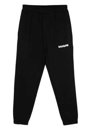 BARROW rubberised-logo track pants - Black