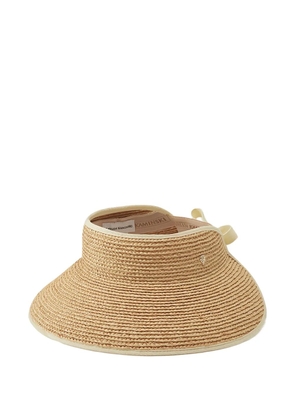 Helen Kaminski Mita straw sun visor - Neutrals