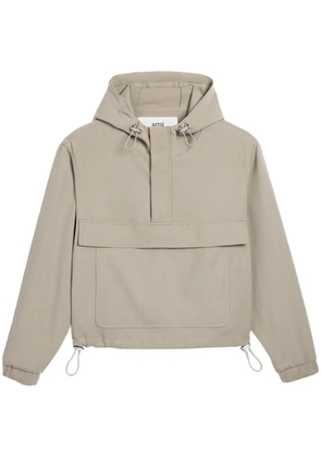 AMI Paris hooded windbreaker - Neutrals