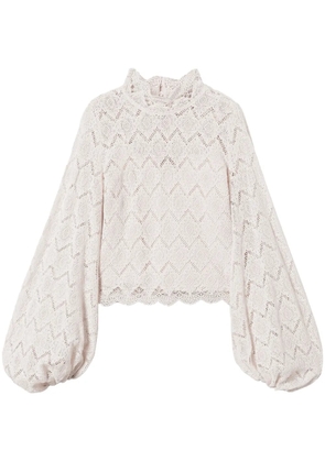 TWINSET lace blouse - Neutrals