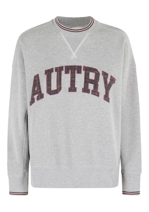 Autry embroidered-logo crew-neck sweatshirt - Grey