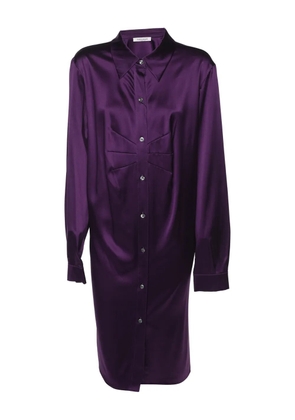 Marina Rinaldi longline silk shirt - Purple