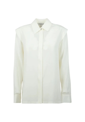 Max Mara shoulder detail camicia - White