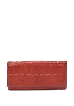 Carolina Herrera Vintage leather wallet - Orange