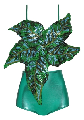 Brigitte Carnaval Folhas bikini - Green