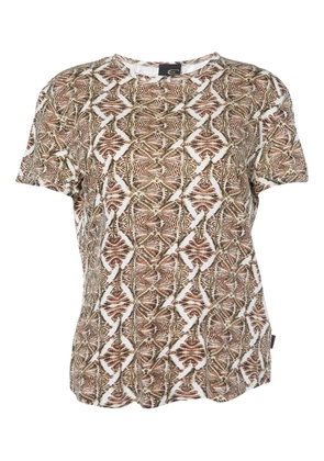 Just Cavalli Vintage abstract-print T-shirt - Brown