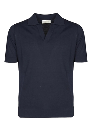 Filippo De Laurentiis polo-collar short-sleeve T-shirt - Blue