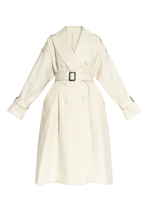 Givenchy double-breasted belted coat - White