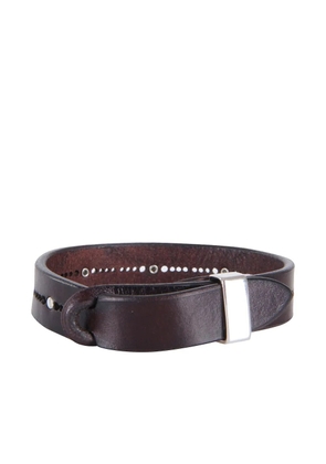 Orciani studded-detail leather bracelet - Brown