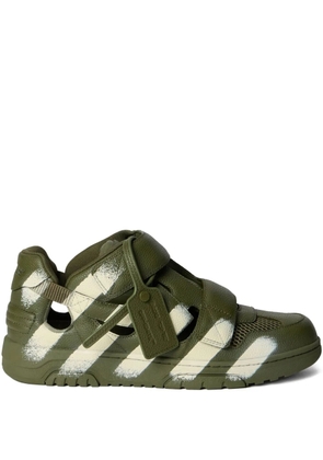 Off-White Out Of Office striped-print sneakers - Green