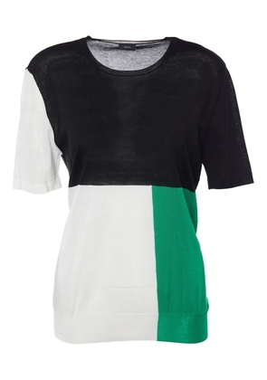 JOSEPH colour-block cotton top - Black