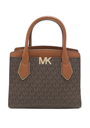 Michael Kors logo-pattern tote bag - Brown