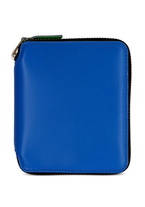 Comme Des Garçons Wallet smooth leather zip-around wallet - Blue