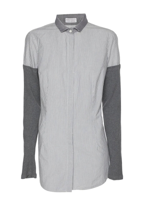 Brunello Cucinelli Vintage striped shirt - White