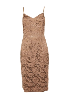 Elisabetta Franchi lace-detailing midi dress - Pink
