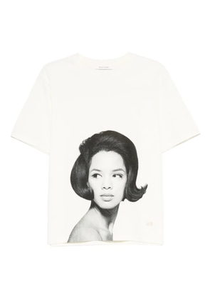 Wales Bonner portrait-print T-shirt - Neutrals