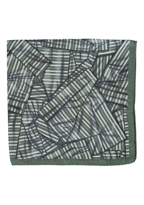 Zegna patterned-print scarf - Green