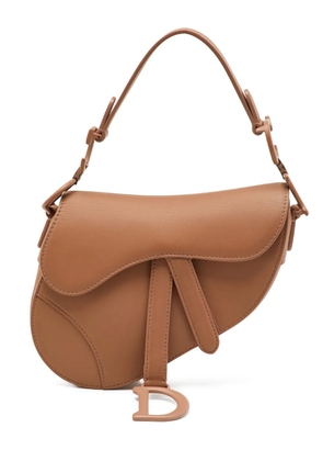 Christian Dior Pre-Owned 2019 mini Saddle leather shoulder bag - Neutrals