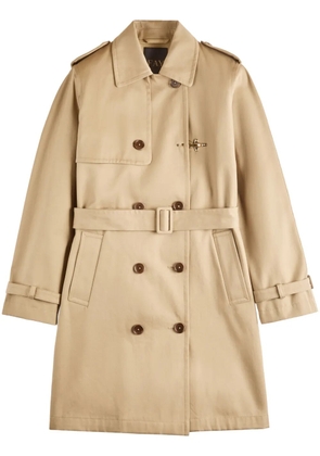 Fay cotton trench coat - Neutrals