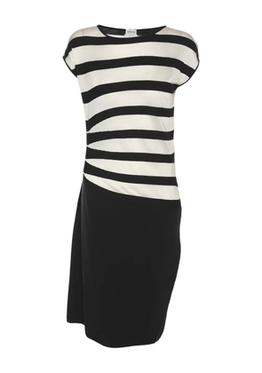 Armani Vintage striped sleeveless midi dress - Blue