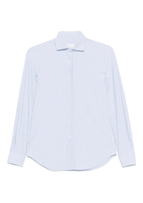 Xacus striped-pattern shirt - Blue
