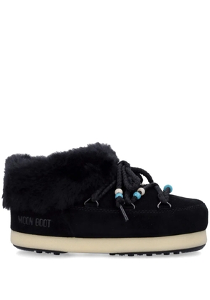 Moon Boot bead-embellished suede mules - Black
