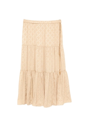 Michael Kors monogram maxi skirt - Neutrals