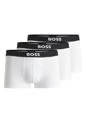 BOSS logo-waistband boxers (pack of three) - White