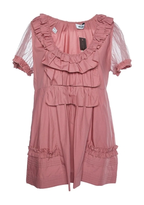 Moschino Pre-Owned ruffled cotton top - Pink