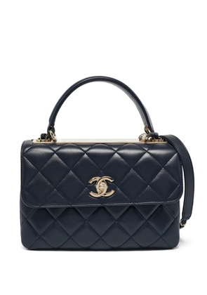 CHANEL Pre-Owned quilted leather shoulder bag - Blue