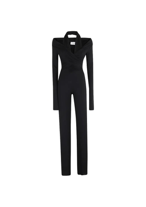 THE ANDAMANE Yvonne open-shoulder jumpsuit - Black
