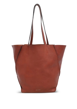 Marni Pre-Owned 28 calf leather tote bag - Brown