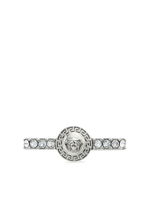 Versace Gianni Ribbon crystal ring - Silver