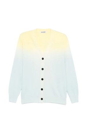 Jil Sander buttoned gradient cardigan - Blue
