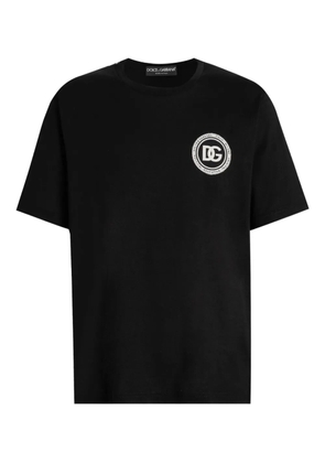 Dolce & Gabbana logo-patch t-shirt - Black