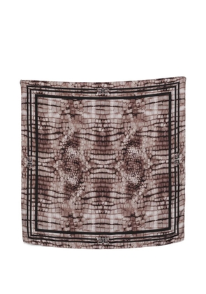 Elisabetta Franchi patterned scarf - Brown