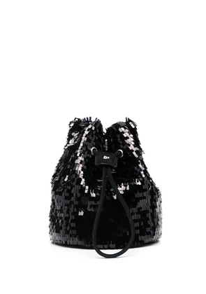 DSQUARED2 paillette-embellished bucket bag - Black